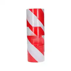 CINTA DE SEÑALIZACION Q-CONNECT NO ADHESIVA ROJO Y BLANCO 300 MT X 75 MM KF11151 159785