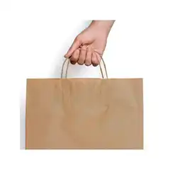 BOLSA KRAFT BASIKA NATURAL RECICLADO 90GR ASA RETORCIDA 02103008 159802 BOLSA KRAFT BASIKA NATURAL RECICLADO 90GR ASA RETORCIDA 02103008 159802