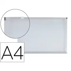 CARPETA DOSSIER LIDERPAPEL A4 CIERRE DE CREMALLERA TRANSPARENTE CH78 160050