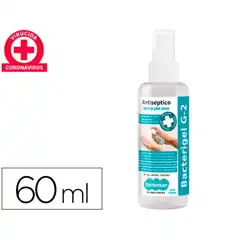 GEL HIDROALCOHOLICO ANTISEPTICO BACTERIGEL G5 PARA MANOS SPRAY DE 60 ML 5071 DMO28545 (1LM029580) 160149