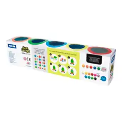 PASTA MILAN PARA MODELAR SOFT DOUGH NEON CAJA DE 5 BOTES COLORES 142GR 160414 913505N PASTA MILAN PARA MODELAR SOFT DOUGH NEON CAJA DE 5 BOTES COLORES 142GR 160414 913505N