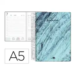 AGENDA ESPIRAL LIDERPAPEL SYROS 15X21CM DP 60GR CATALAN 162003