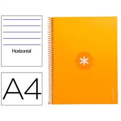 Material CUADERNO ESPIRAL A4 MICRO ANTARTIK T. FORRADA80H 90 GR HORIZONTAL 1 BANDA 4 TALADROS COLOR MOSTAZA KB31 162143