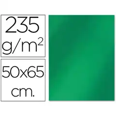 CARTULINA LIDERPAPEL 50X65 CM 235G/M2 METALIZADA VERDE CM05 16216
