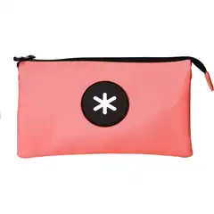 Material BOLSO ESCOLAR PORTATODO ANTARTIK TRIPLE CREMALLERA COLOR CORAL 220X30X120 MM TK36 162183