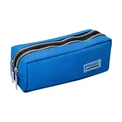 BOLSO ESCOLAR LIDERPAPEL PORTATODO RECTANGULAR 2 BOLSILLOS AZUL 185X55X70 MM PX11 162653