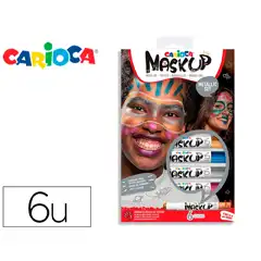 BARRA DE MAQUILLAJE CARIOCA MASK UP METALLIC CAJA DE 6 COLORES SURTIDOS 43155 162747