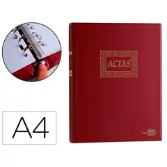 Material LIBRO LIDERPAPEL A4 ACTAS 30 ANILLAS CON 100 HJ MOVIBLES FOLIADAS AT02 162858