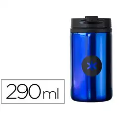 VASO ANTARTIK ACERO INOXIDABLE CON T. DOSIFICADOR DE SEGURIDAD Y BASE ACOLCHADA 290 ML COLOR AZUL 4880AZUL 162991