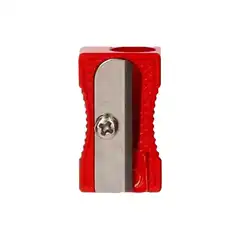 SACAPUNTA LIDERPAPEL METALICO CUÑA 1 USO COLOR ROJO SA15 163441