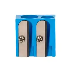 SACAPUNTA LIDERPAPEL METALICO CUÑA 2 USOS COLOR AZUL SA18 163444