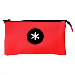 BOLSO ESCOLAR PORTATODO ANTARTIK TRIPLE CREMALLERA COLOR ROJO 220X30X120 MM TK39 163678