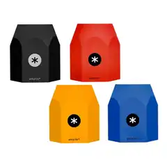 CUBILETE PORTALAPICES ANTARTIK AZUL MOSTAZA NEGRO Y ROJO OPACO SILICONA HEXAGONAL 95X85X75 MM TK61 163705