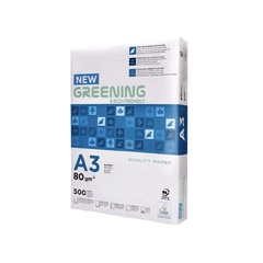 PAPEL FOTOCOPIADORA GREENING DIN A3 80 GRAMOS PAQ. DE 500 HJ FT04 163729 PAPEL FOTOCOPIADORA GREENING DIN A3 80 GRAMOS PAQ. DE 500 HJ FT04 163729