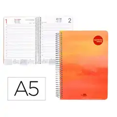 AGENDA ESPIRAL LIDERPAPEL SYROS 15X21CM DP 60GR CATALAN 163995