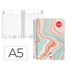AGENDA ESPIRAL LIDERPAPEL SYROS 15X21CM DP 60GR CATALAN 163997
