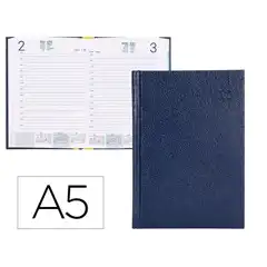 AGENDA ENCUADERNADA LIDERPAPEL A5 CORFU DP AZUL 60GR 170461