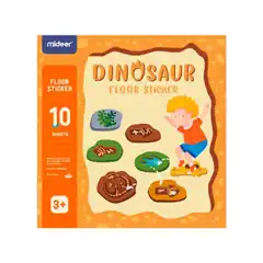 JUEGO DIDACTICO MIDEER DINOSAURIO CON 64 ADHESIVOS PARA SUELO REMOVIBLES MD2077 164141
