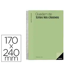 CUADERNO DE TODAS LAS CLASES PROFESORADO VERDE DIA PAGINA ADDITIO P231 165061