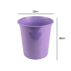 PAPELERA PLASTICO LIDERPAPEL LAVANDA OPACO 13 LITROS 275X285 MM PJ03 166256
