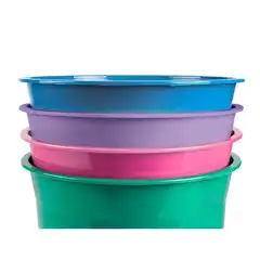 PAPELERA PLASTICO LIDERPAPEL LAVANDA OPACO 13 LITROS 275X285 MM PJ03 166256