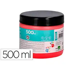 PINTURA DEDOS LIDERPAPEL TARRINA DE 500 ML ROJO DD09 166293