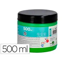 PINTURA DEDOS LIDERPAPEL TARRINA DE 500 ML VERDE DD10 166294
