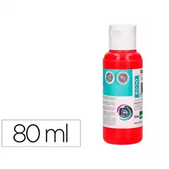 PINTURA ACRILICA LIDERPAPEL BOTE DE 80 ML ROJO DC09 166303