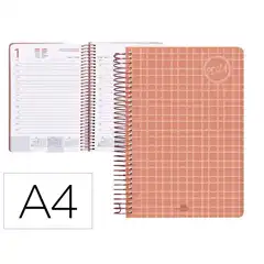 AGENDA ESPIRAL LIDERPAPEL CLASSIC A4 2023 DP PP 70GR AZUL 166951