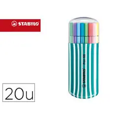 ROTULADOR STABILO PUNTA DE FIBRA POINT 68 ZEBRUI ESTUCHE DE 20 ROTULADORES SURTIDOS 167499