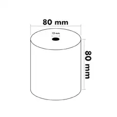 ROLLO CALCULADORA GREENING BLANCO TERMICO 80X80X12 (168335) ROLLO CALCULADORA GREENING BLANCO TERMICO 80X80X12 (168335)