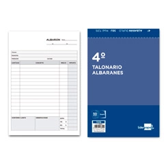 TALONARIO ALBARAN DUPLICADO 50 JUEGOS 14,4X21 MODELO 215 LIDERPAPEL (16890)