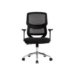 Material SILLA Q-CONNECT OFICINA LUCCA MALLA BASE METALICA ALT MAX 1090 ANC 700 PROF 650 RUEDAS PREMIUM COLOR NEGRO KF04637 169142