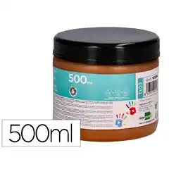 PINTURA DEDOS LIDERPAPEL MARRON TARRINA DE 500 CC DD12 169164