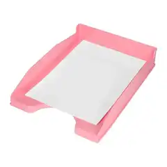 BANDEJA SOBREMESA PLASTICO Q-CONNECT ROSA PASTEL OPACO 240X70X340MM KF17161 169175 BANDEJA SOBREMESA PLASTICO Q-CONNECT ROSA PASTEL OPACO 240X70X340MM KF17161 169175