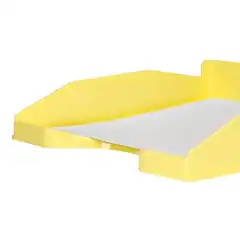 BANDEJA SOBREMESA PLASTICO Q-CONNECT AMARILLO PASTEL OPACO 240X70X340MM KF17162 169176 BANDEJA SOBREMESA PLASTICO Q-CONNECT AMARILLO PASTEL OPACO 240X70X340MM KF17162 169176