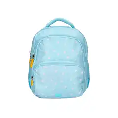 MOCHILA ESCOLAR LIDERPAPEL MULTIBOLSILLO INFANTIL AZUL FLOWERS 350X110X270 MM ME41 169405