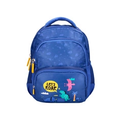 MOCHILA ESCOLAR LIDERPAPEL MULTIBOLSILLO INFANTIL AZUL DINO 350X110X270 MM ME42 169406