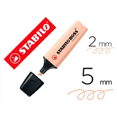 MARCADOR STABILO BOSS FLUORESCENTE NATURE COLORS BEIGE (70/186) 169635