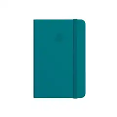 Material CUADERNO CON GOMILLA ANTARTIK NOTES TAPA DURA A6 HOJAS CUADRICULA VERDE AGUAMARINA 100 HOJAS 80 GR TW47 170014