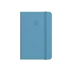 Material CUADERNO CON GOMILLA ANTARTIK NOTES TAPA BLANDA A6 CUADRICULA AZUL CLARO 100 HOJAS 80 GR FSC TX94 170160