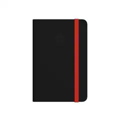 Material CUADERNO CON GOMILLA ANTARTIK NOTES TAPA BLANDA A5 HOJAS CUADRICULA NEGRO Y ROJO 80 HOJAS 80 GR FSC TY06 170171