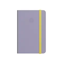 Material CUADERNO CON GOMILLA ANTARTIK NOTES TAPA BLANDA A6 HOJAS LISAS MORADO Y AMARILLO 100 HOJAS 80 GR FSC TY28 170193