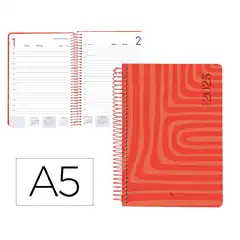 AGENDA ESPIRAL LIDERPAPEL SYROS 15X21CM DP 60GR 173190
