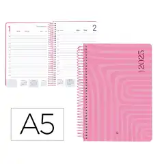 AGENDA ESPIRAL LIDERPAPEL SYROS 15X21CM DP 60GR CATALAN 170428