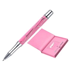 Material BOLIGRAFO Y WALLET BELIUS COCKTAILS COSMOPOLITAN ALUMINIO ROSA PLATEADO RELIEVETINTA COLOR AZUL CAJA DISEÑO LIDERPAPEL BB363 171519