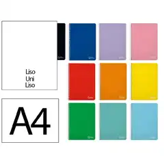 CUADERNO ESPIRAL LIDERPAPEL A4 TAPA DURA 80H 90GR LISO CON MARGEN BF45 09919 171925
