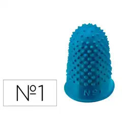 DEDILES Q-CONNECT GOMA Nº1 20-22 MM DIAMETRO CAJA DE 12 UDS COLOR AZUL KF16662 17899