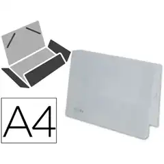CARPETA LIDERPAPEL PORTADOCUMENTOS GOMAS 36934 PP DIN A4 TRANSPARENTE TRANSLUCIDO LOMO 25 MM SS21 20960