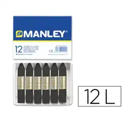 Material CERAS MANLEY UNICOLOR NEGRO CAJA DE 12 N.30 22264